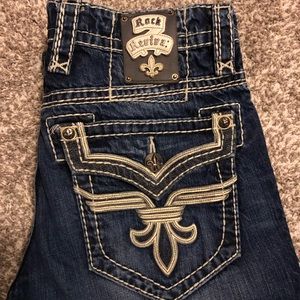 Men’s rock revival bootcut jeans size 32